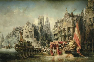 The arrival of Ferdinand Alvare de Tolede, Duke of Alba and governor of the Netherlands under the reigning of Charles V arrived in Rotterdam in 1567