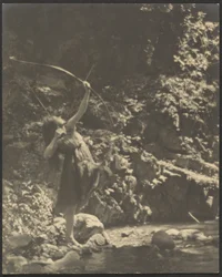 Female Archer in the Woods