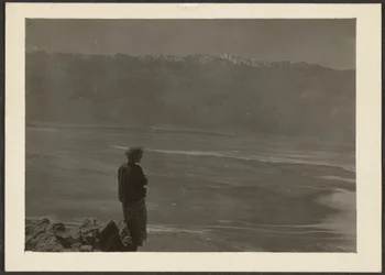 Figure Overlooking Coast