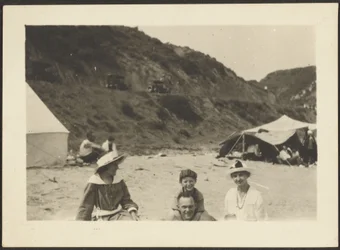 Figures on Beach