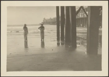 [Figures under a Pier]