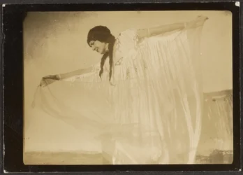 Florence Dancing in Native American Costume