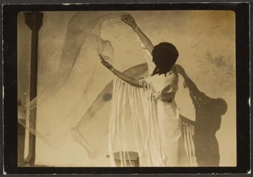 [Florence Dancing in Native American Costume]