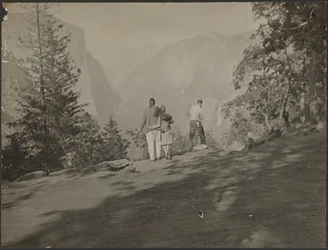 Group of Hikers Looking at Vista