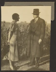 Man and Woman at Hedge