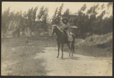 Miss Fleckenstein in the High Sierras