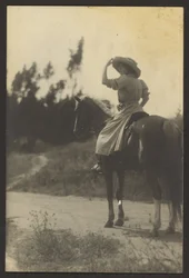 Miss Fleckenstein in the High Sierras