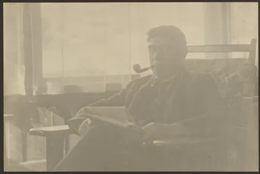 Portrait of a Man Smoking a Pipe