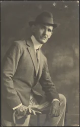 Portrait of a Man with Cane and Gloves
