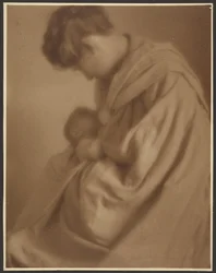 Portrait of a Mother and Baby