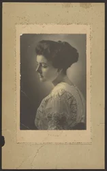 Portrait of a Woman in Embroidered Dress