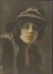 Portrait of a Woman in Fur Hat