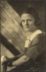 Portrait of a Woman in Streaming Light