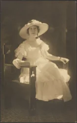 Portrait of a Woman in White Dress