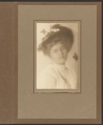 Portrait of a Woman with Floral Hat