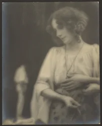 Portrait of a Woman with Loosely Draped Sleeves