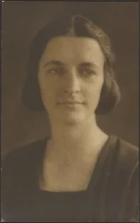 Portrait of a Woman with Striped Jacket