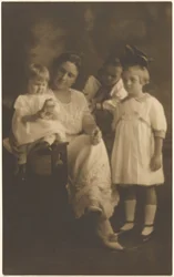 Portrait of a Woman with Three Children