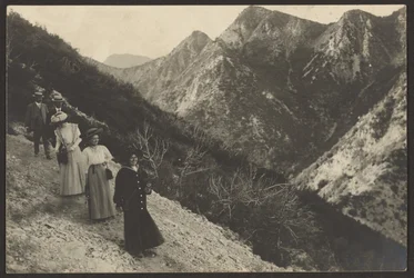 [Strolling in a Mountainous Landscape]