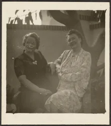 Two Women in Garden