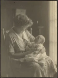 Woman and Child in Rocking Chair