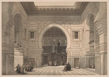 Egypt and Nubia: Volume III - No. 36, Interior of the Mosque of the Sultan El Ghoree
