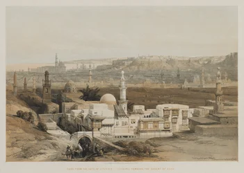 Egypt and Nubia, Volume III: Cairo from the Gate of Citzenib, Looking Towards the Desert of Suez