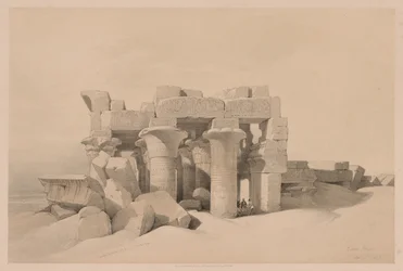 Egypt and Nubia: Volume II - No. 42, Ruins of Kom Ombo, 1838