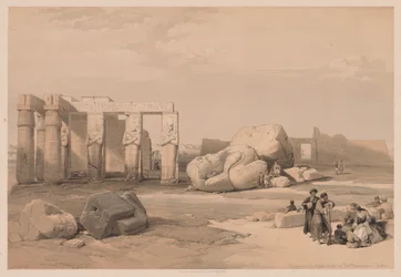 Egypt and Nubia: Volume II - No. 4, Fragments of the Great Colossi, at the Memnonium