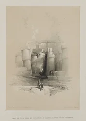 Part of the Hall of Columns at Karnak, Thebes