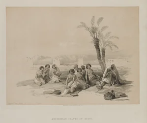 Egypt and Nubia, Volume I: Abyssinian Slaves Resting at Korti-Nubia, 1847