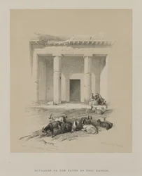 Egypt and Nubia, Volume I: Entrance to the Caves of Beni-Hasan