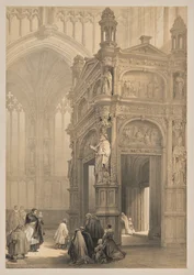 Sketches in Belgium and Germany, Second Series: No. 20 - Portal, Church of St. Peter, Louvain