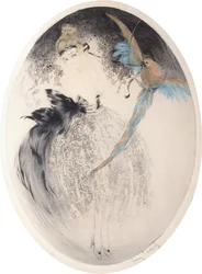 Lady with Parrot