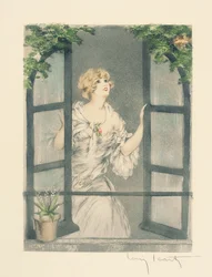 The Four Seasons: Spring, c.1928 (hand-coloured drypoint & aquatint)