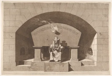 Tomb with Death Enthroned as a Sphinx, ca. 1779-84