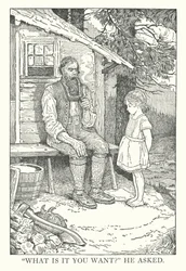 Illustration for Heidi by Johanna Spyri