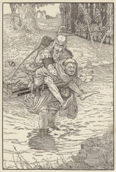 The Friar Took Robin on His Back
