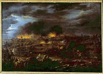 Bombardment of Lille - by Louis Joseph Watteau dit Watteau de Lille