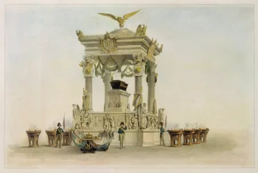 Coffin of Napoleon in the Church at Les Invalides