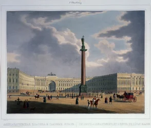The Alexander Column. View from the Main Army Headquarters