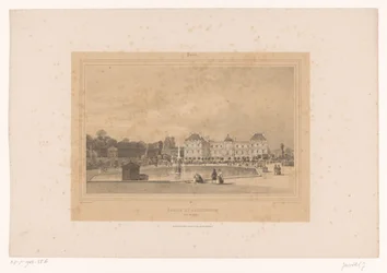 View of the Luxembourg Palace from the Luxembourg Garden (Views in and around Paris)