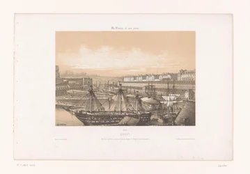 View of the Arsenal at the port of Brest (Contemporary France)