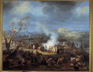 Bivouac of Napoleon I on the eve of the Battle of Austerlitz on 1 December 1805