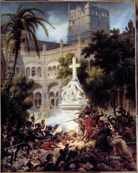 Siege and capture of Zaragoza: assault of the monastery of San Engracia on February 8