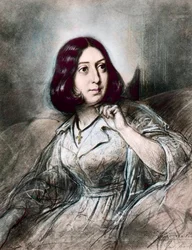 Portrait of George Sand after Louis Leopold Boilly