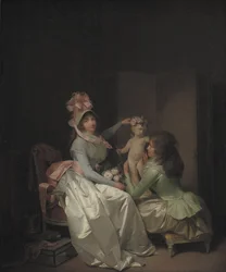 Garlanding the Statuette of Cupid