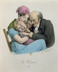 The Vaccine, engraved by Francois Seraphin Delpech, 1827