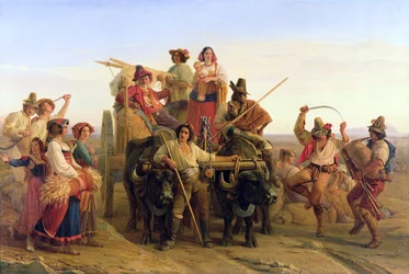 The Arrival of the Harvesters in the Pontine Marshes, 1830
