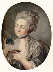 Girl Taking Coffee